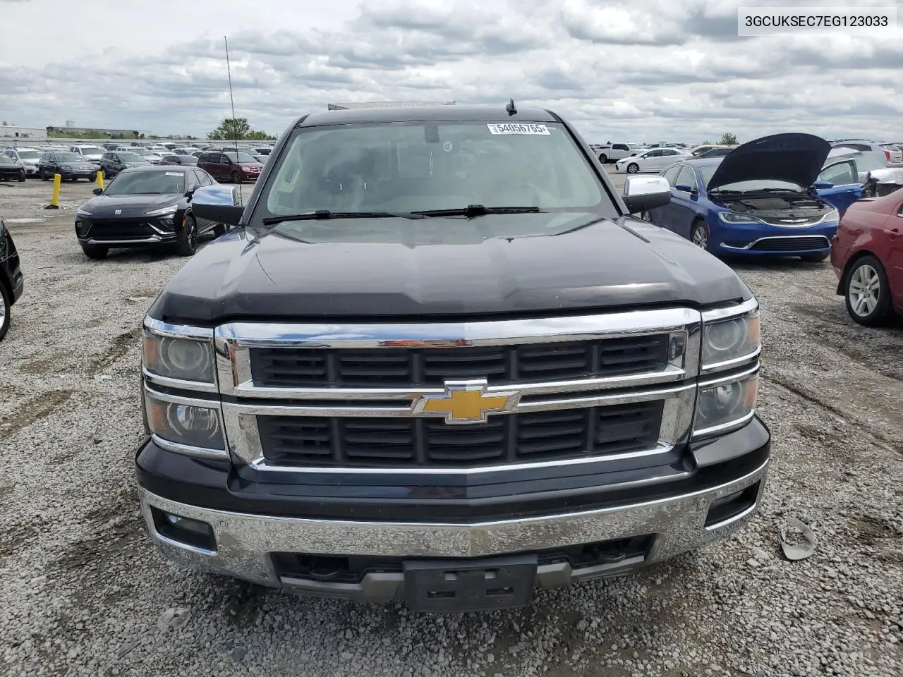 2014 Chevrolet Silverado K1500 Ltz VIN: 3GCUKSEC7EG123033 Lot: 54056765