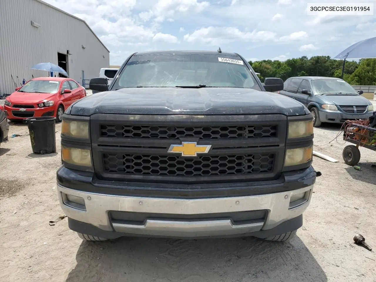 2014 Chevrolet Silverado C1500 Ltz VIN: 3GCPCSEC3EG191954 Lot: 55643655
