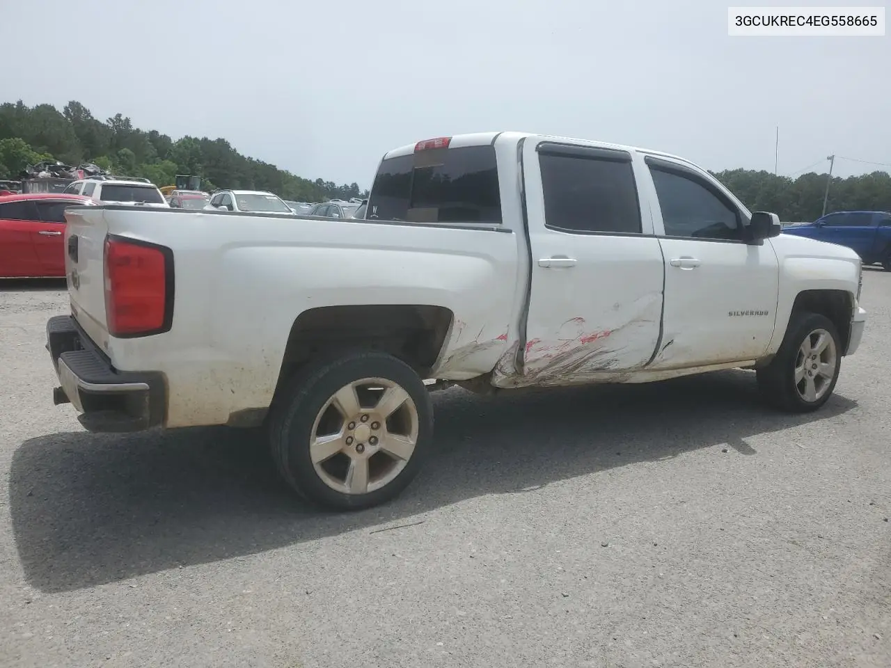 2014 Chevrolet Silverado K1500 Lt VIN: 3GCUKREC4EG558665 Lot: 56676095