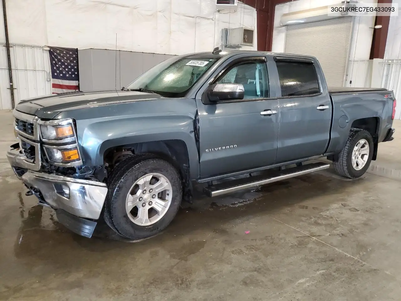 2014 Chevrolet Silverado K1500 Lt VIN: 3GCUKREC7EG433093 Lot: 56935785
