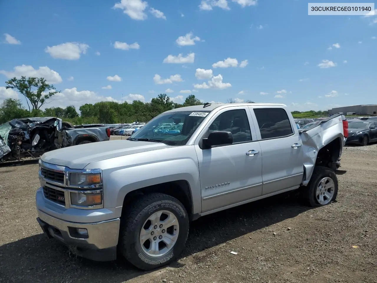 2014 Chevrolet Silverado K1500 Lt VIN: 3GCUKREC6EG101940 Lot: 57064825