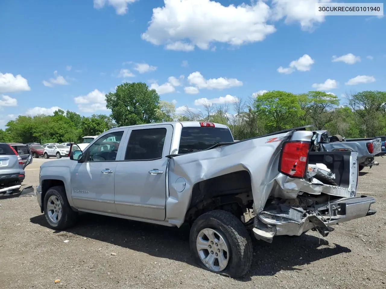 2014 Chevrolet Silverado K1500 Lt VIN: 3GCUKREC6EG101940 Lot: 57064825