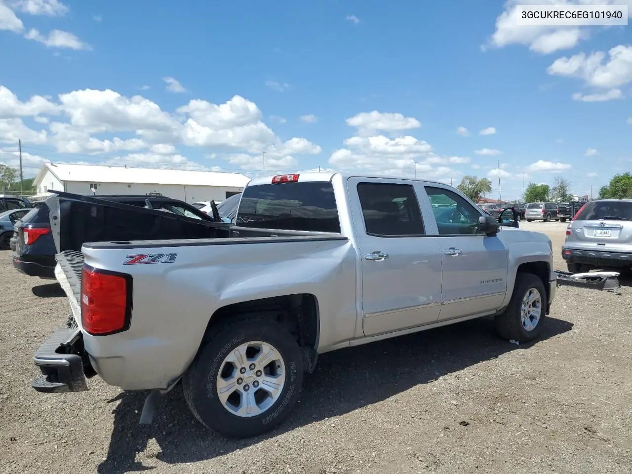 2014 Chevrolet Silverado K1500 Lt VIN: 3GCUKREC6EG101940 Lot: 57064825