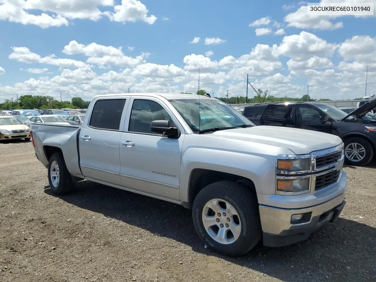 2014 Chevrolet Silverado K1500 Lt VIN: 3GCUKREC6EG101940 Lot: 57064825