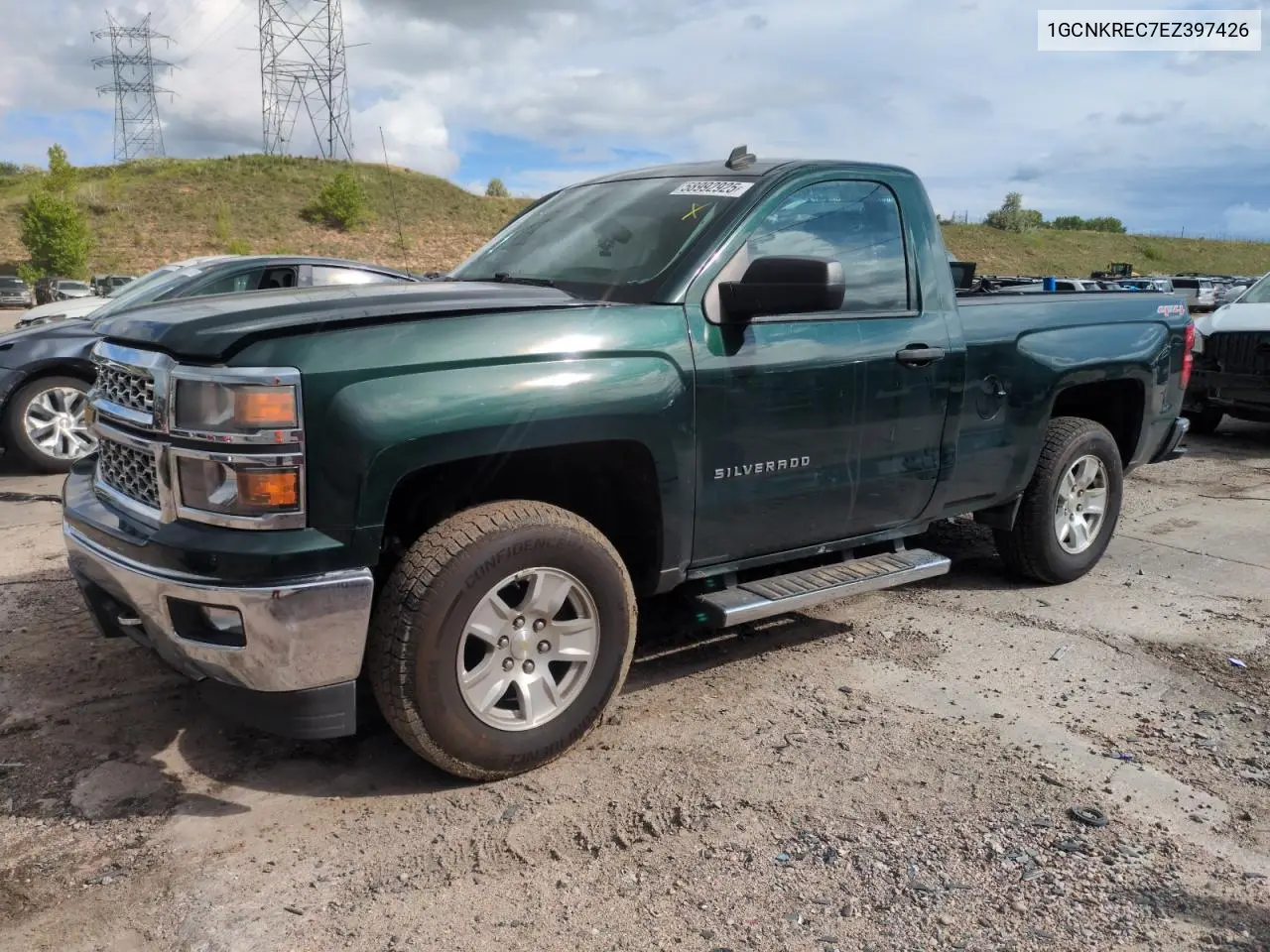 2014 Chevrolet Silverado K1500 Lt VIN: 1GCNKREC7EZ397426 Lot: 58992925