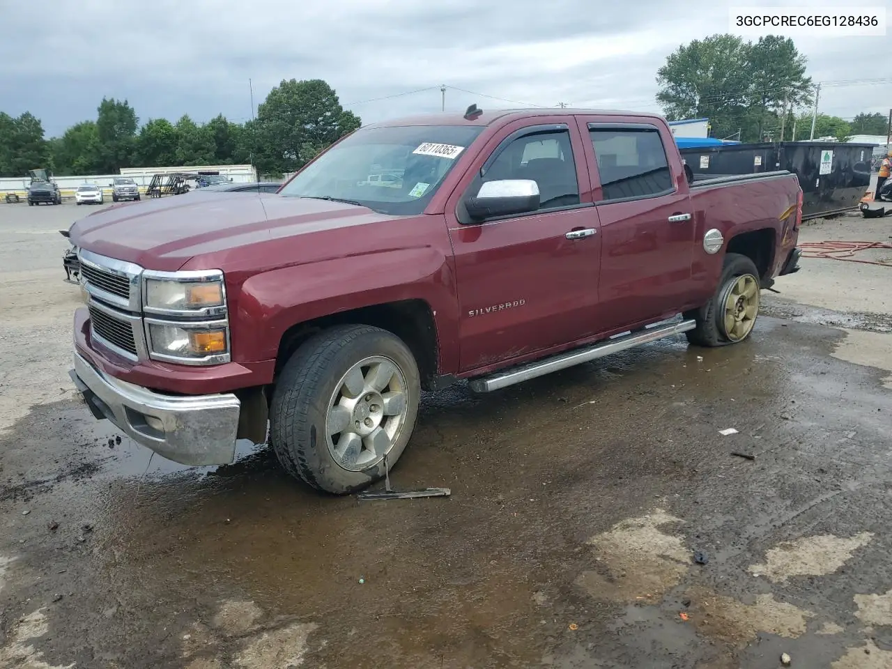 2014 Chevrolet Silverado C1500 Lt VIN: 3GCPCREC6EG128436 Lot: 60110365