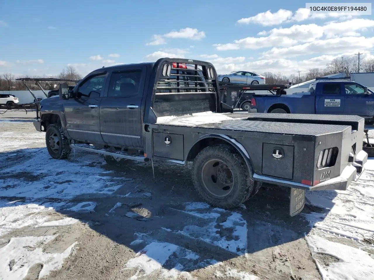 2015 Chevrolet Silverado K3500 Ltz VIN: 1GC4K0E89FF194480 Lot: 46165365