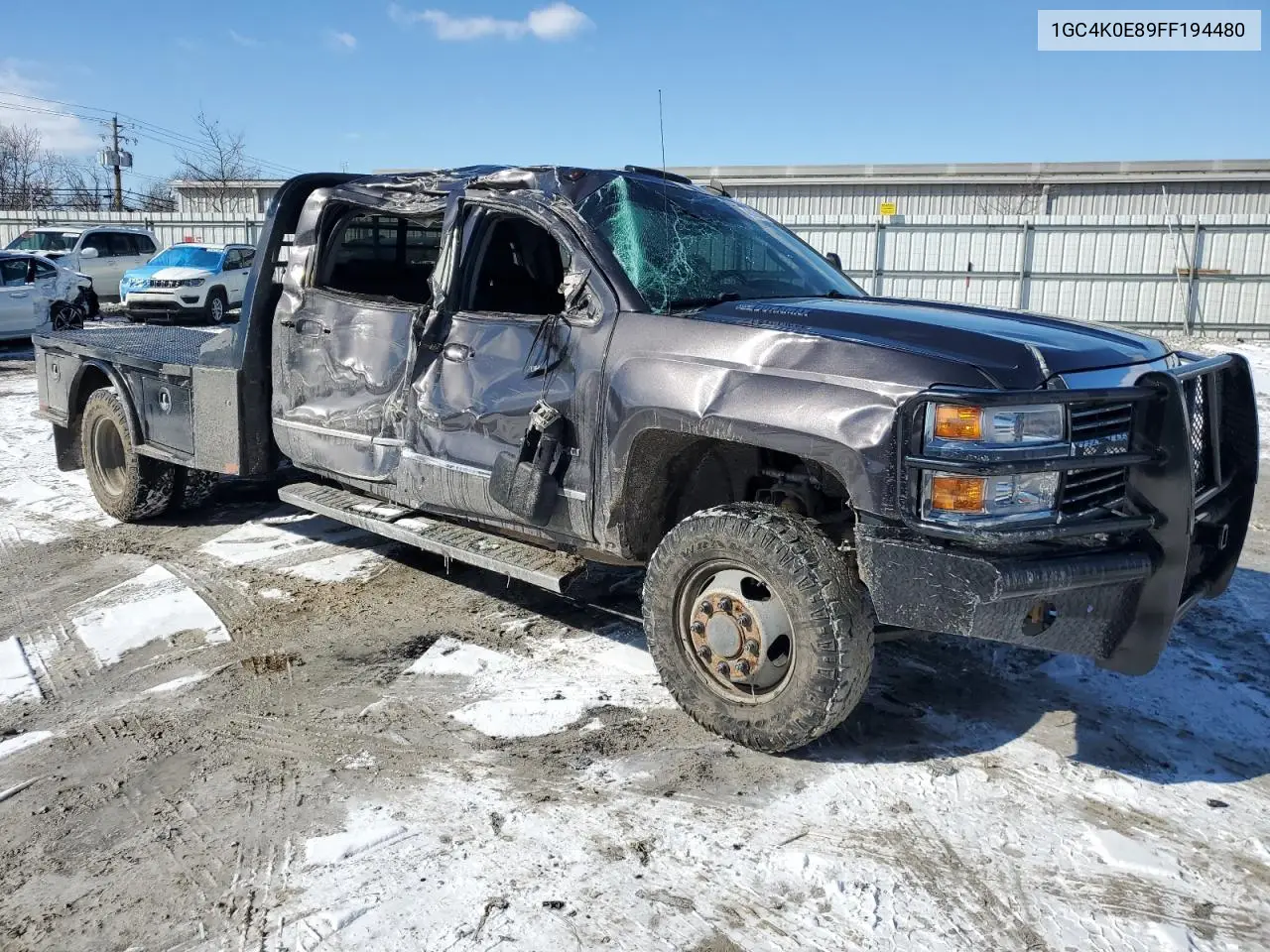 2015 Chevrolet Silverado K3500 Ltz VIN: 1GC4K0E89FF194480 Lot: 46165365