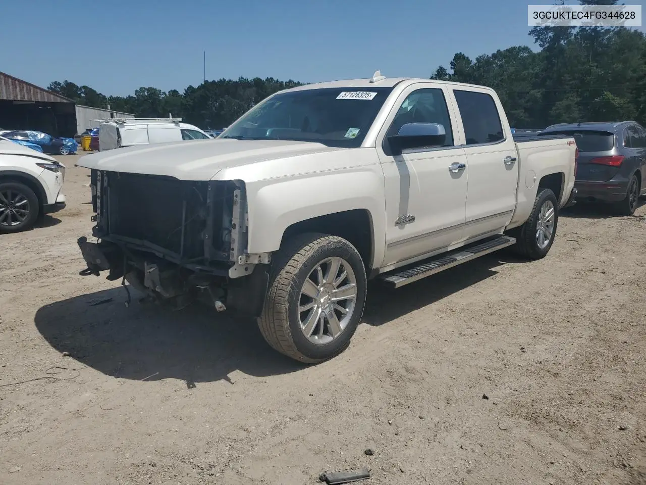 2015 Chevrolet Silverado K1500 High Country VIN: 3GCUKTEC4FG344628 Lot: 57126325