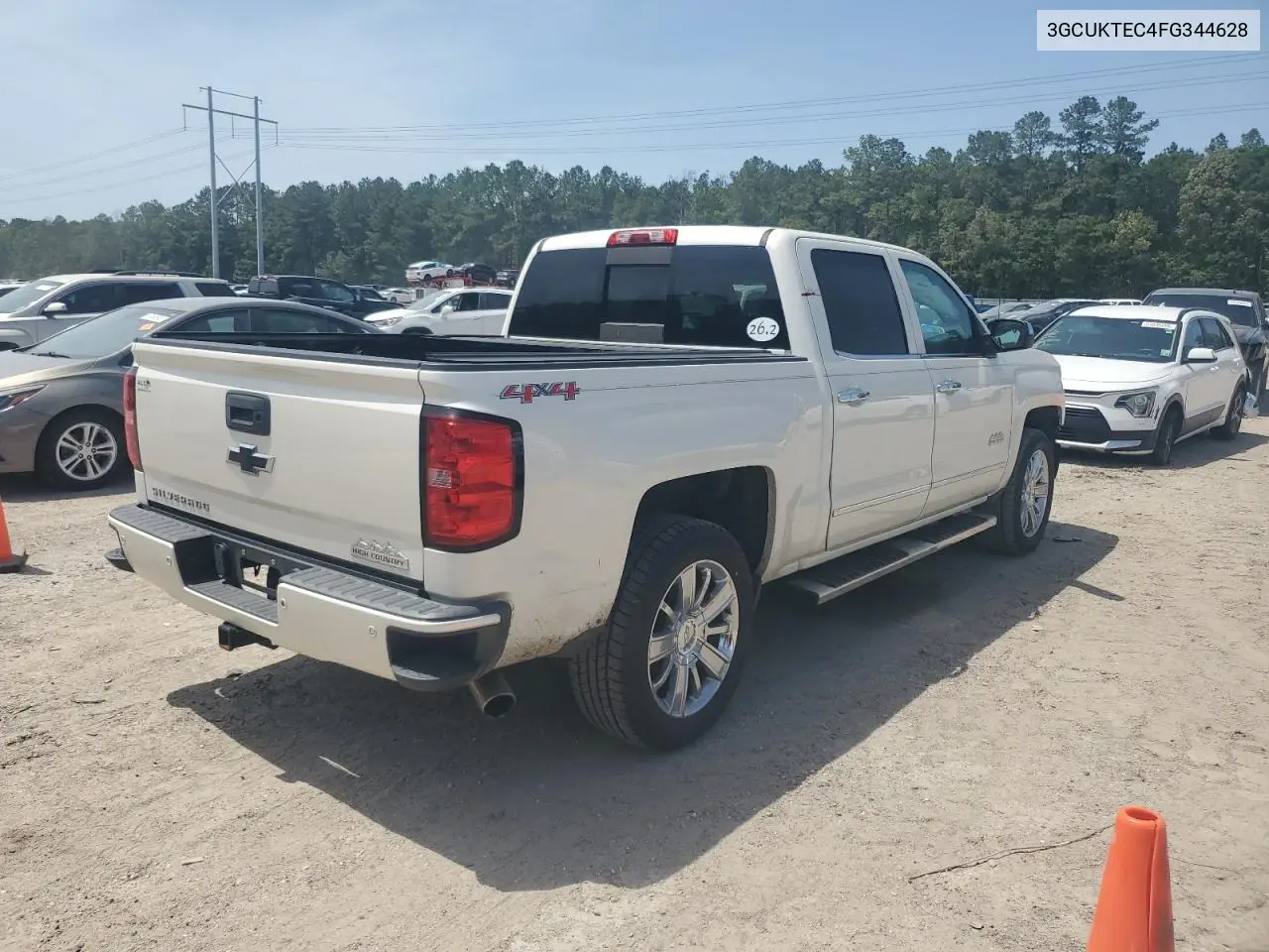 2015 Chevrolet Silverado K1500 High Country VIN: 3GCUKTEC4FG344628 Lot: 57126325