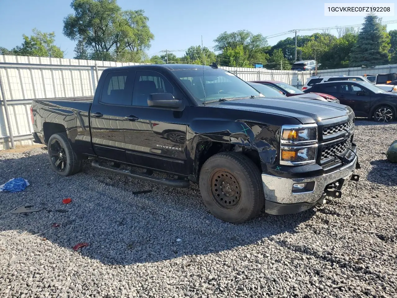 2015 Chevrolet Silverado K1500 Lt VIN: 1GCVKREC0FZ192208 Lot: 62857815
