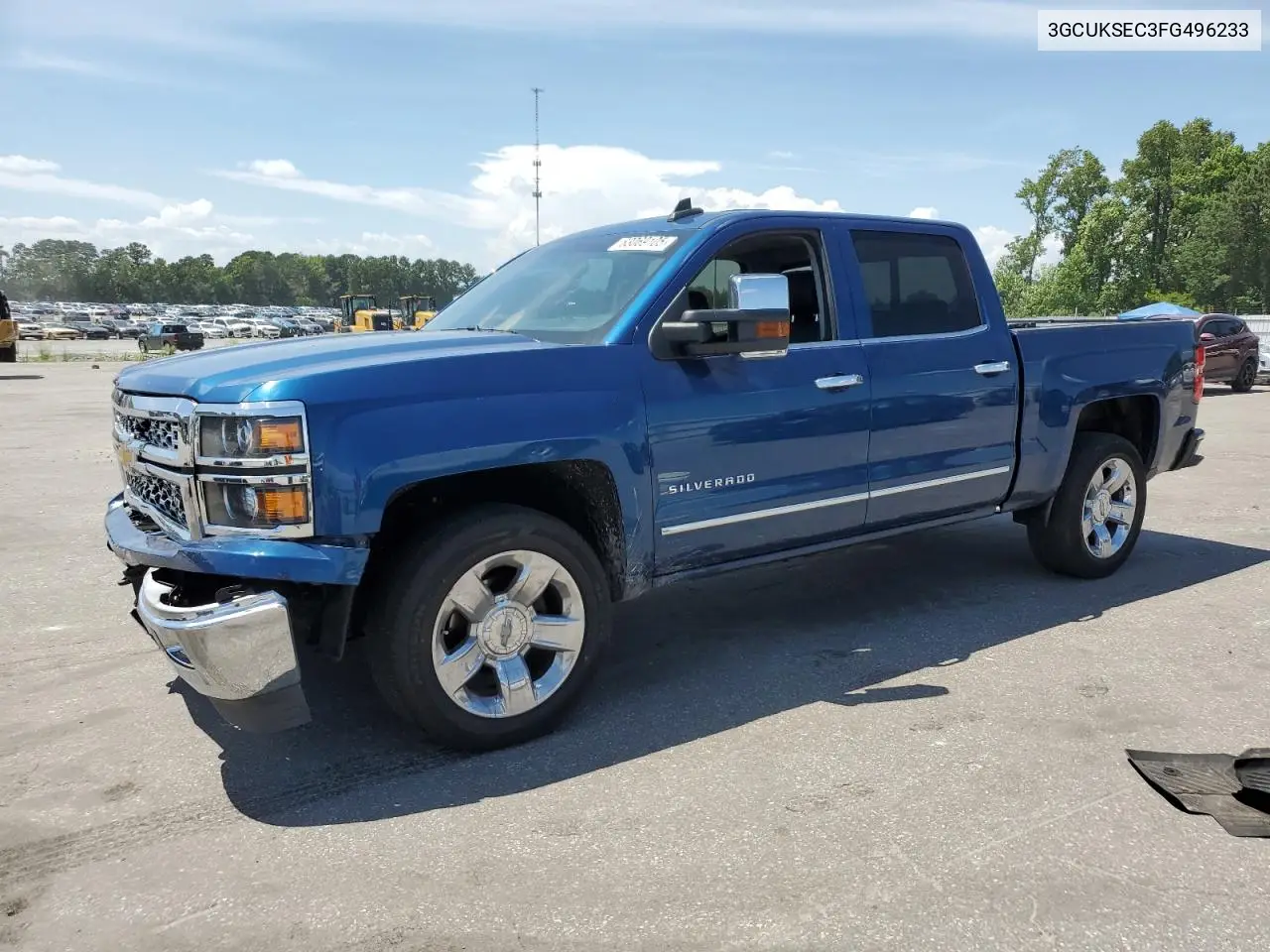 2015 Chevrolet Silverado K1500 Ltz VIN: 3GCUKSEC3FG496233 Lot: 63069105