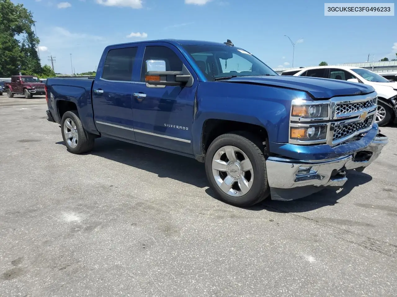 2015 Chevrolet Silverado K1500 Ltz VIN: 3GCUKSEC3FG496233 Lot: 63069105