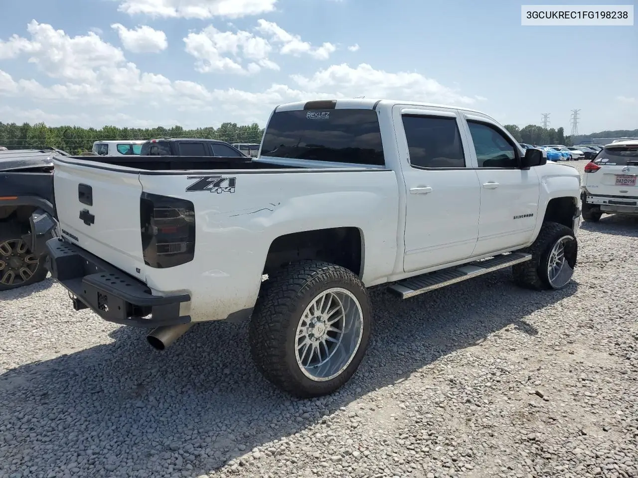3gcukrec1fg198238 3GCUKREC1FG198238 2015 Chevrolet Silverado K1500 Lt