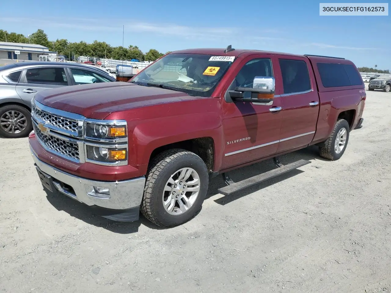 2015 Chevrolet Silverado K1500 Ltz VIN: 3GCUKSEC1FG162573 Lot: 65749915