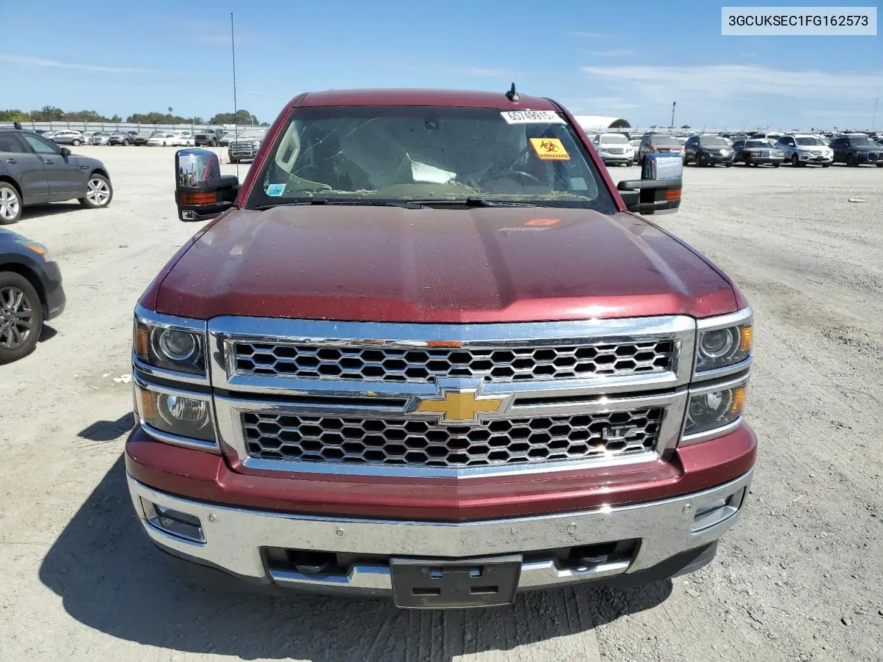 2015 Chevrolet Silverado K1500 Ltz VIN: 3GCUKSEC1FG162573 Lot: 65749915
