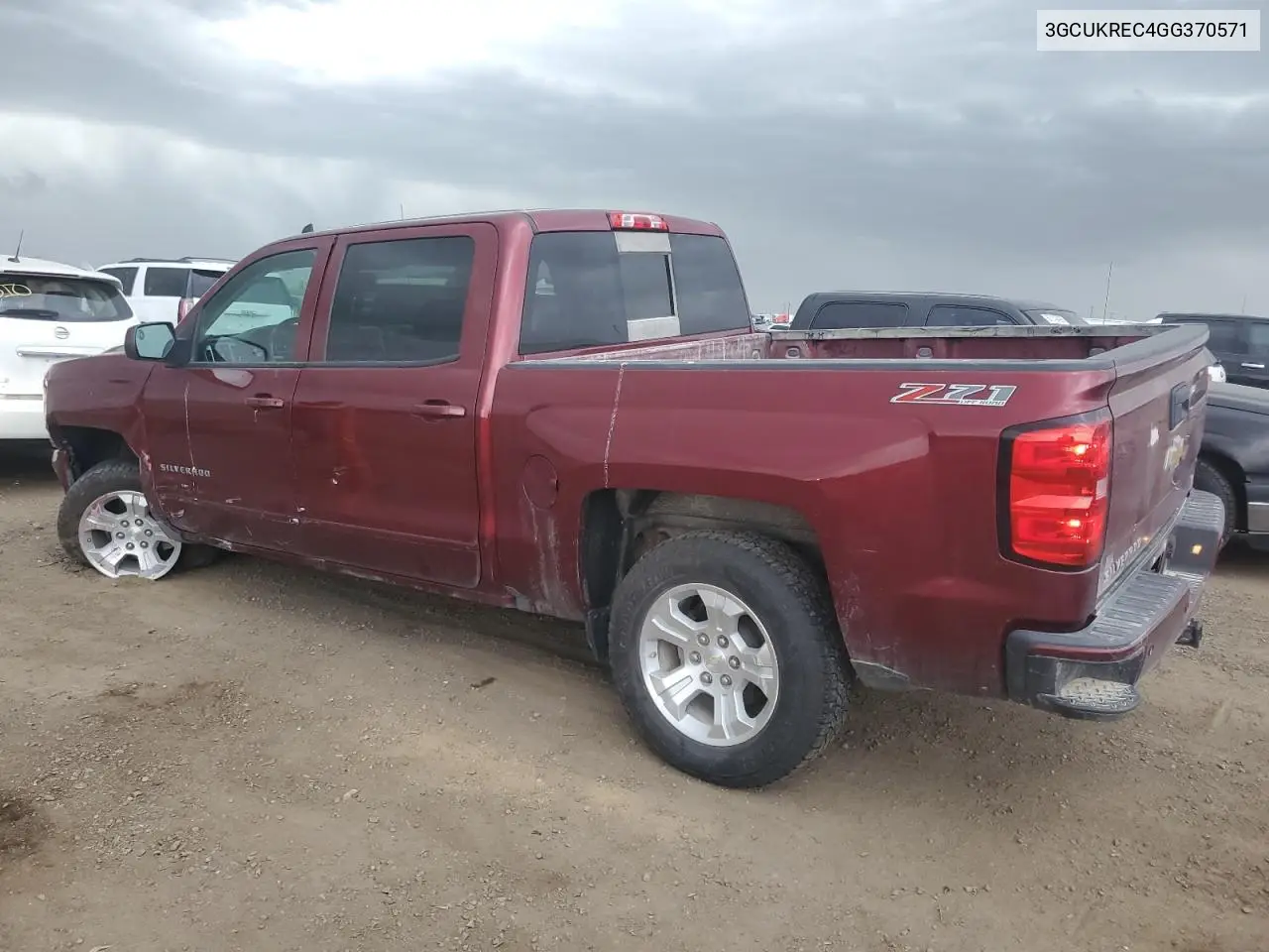 2016 Chevrolet Silverado K1500 Lt VIN: 3GCUKREC4GG370571 Lot: 56486865