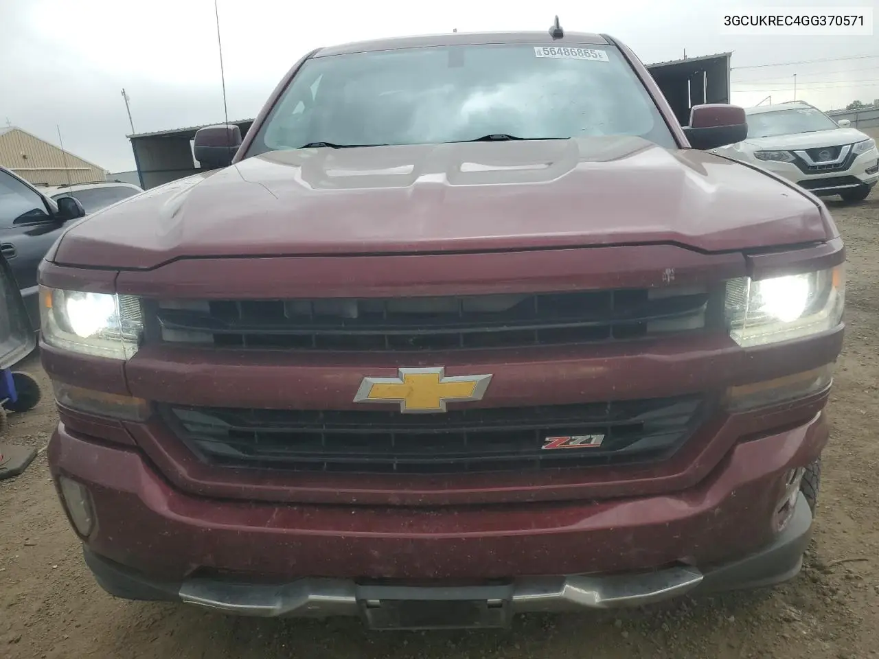 2016 Chevrolet Silverado K1500 Lt VIN: 3GCUKREC4GG370571 Lot: 56486865