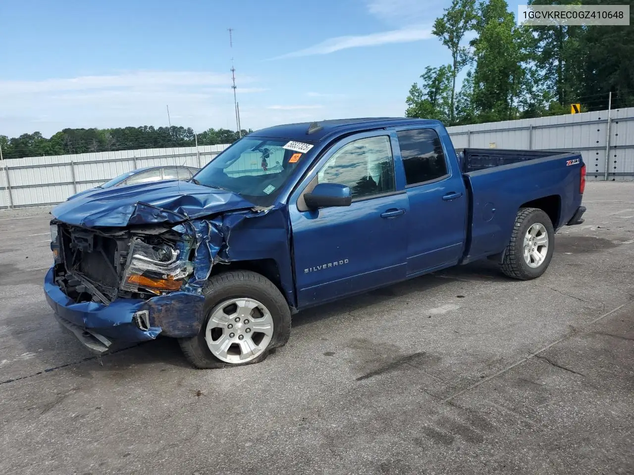 2016 Chevrolet Silverado K1500 Lt VIN: 1GCVKREC0GZ410648 Lot: 56537325