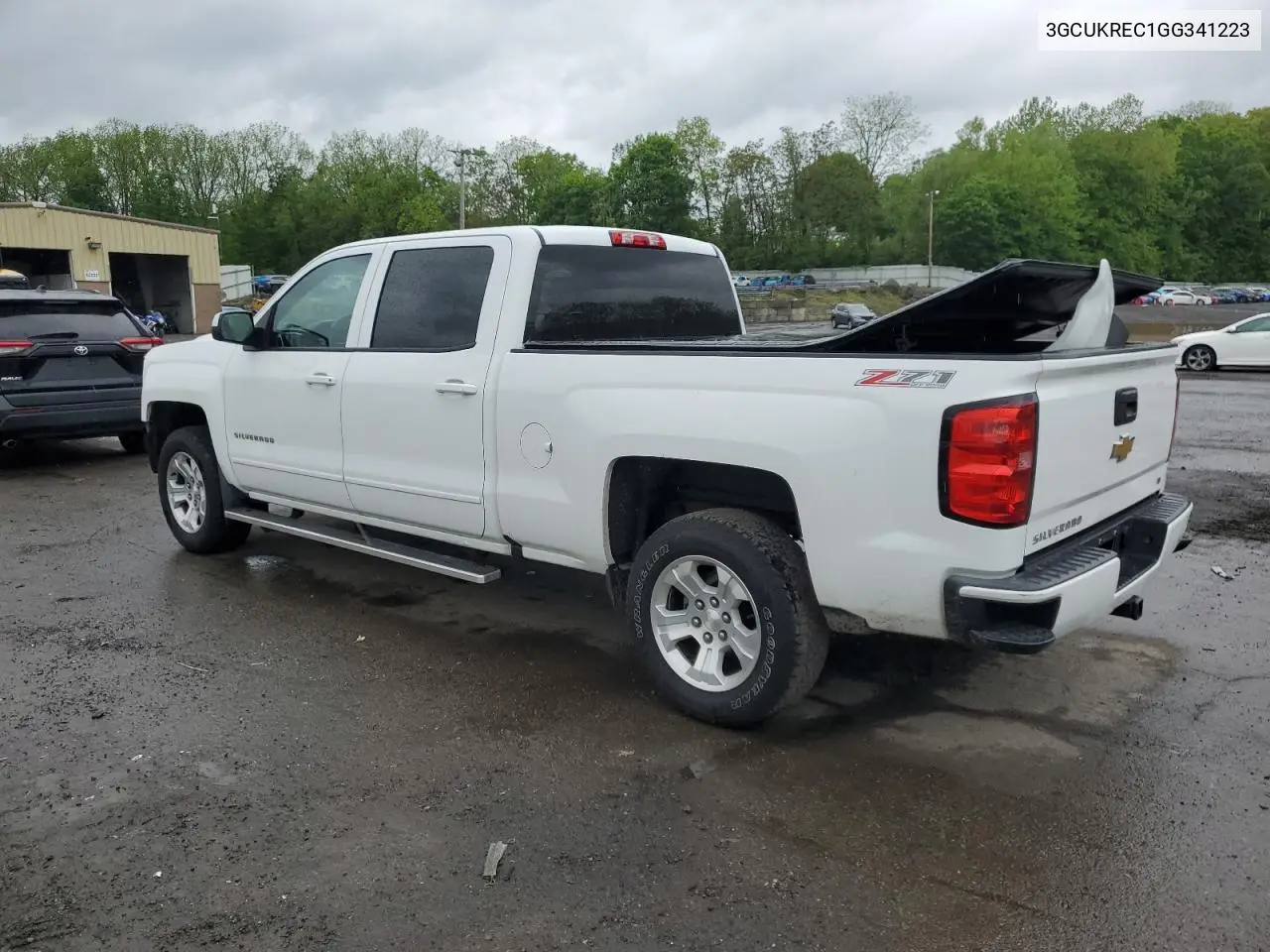3gcukrec1gg341223 3GCUKREC1GG341223 2016 Chevrolet Silverado K1500 Lt
