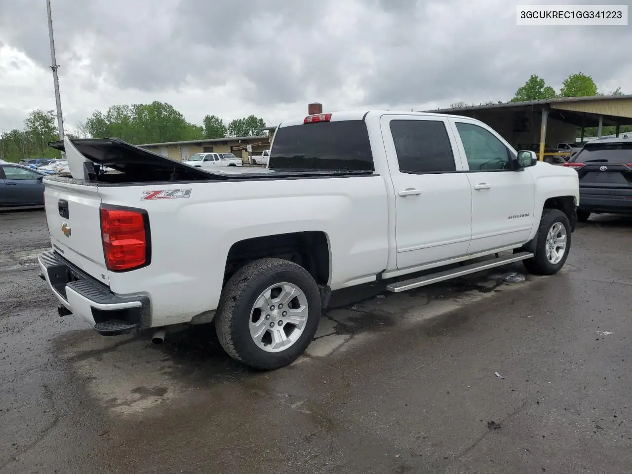 3gcukrec1gg341223 3GCUKREC1GG341223 2016 Chevrolet Silverado K1500 Lt