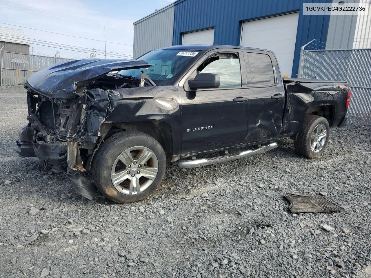 2016 Chevrolet Silverado K1500 Custom VIN: 1GCVKPEC4GZ222736 Lot: 56877735