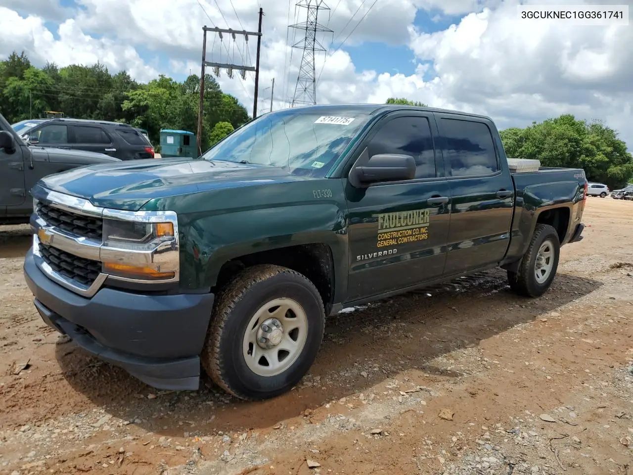 2016 Chevrolet Silverado K1500 VIN: 3GCUKNEC1GG361741 Lot: 57141775