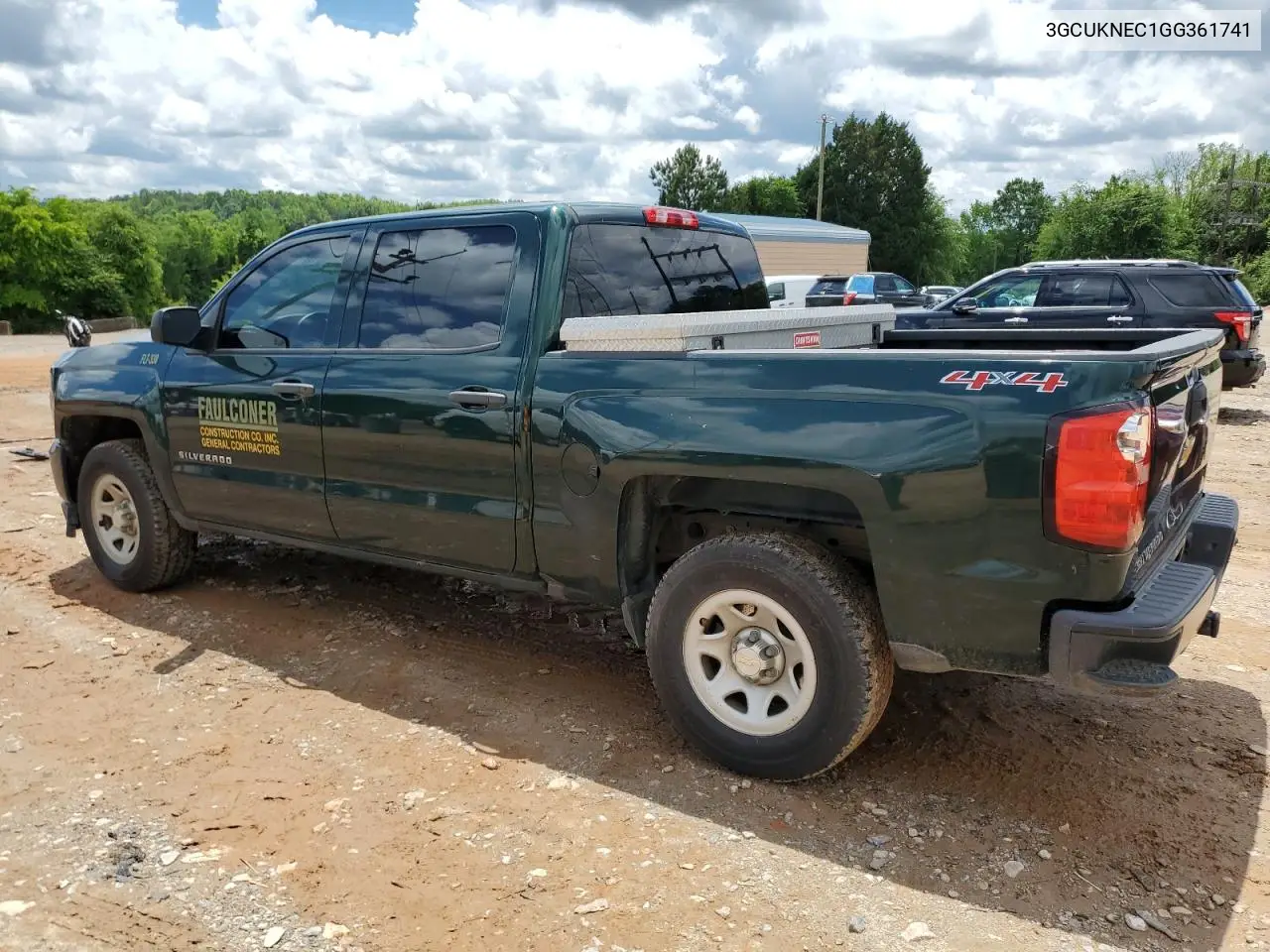 2016 Chevrolet Silverado K1500 VIN: 3GCUKNEC1GG361741 Lot: 57141775