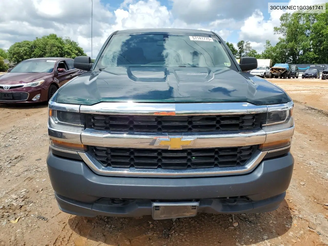 2016 Chevrolet Silverado K1500 VIN: 3GCUKNEC1GG361741 Lot: 57141775