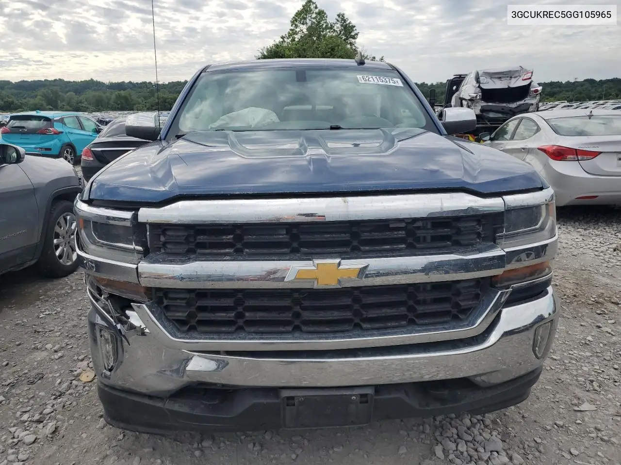 2016 Chevrolet Silverado K1500 Lt VIN: 3GCUKREC5GG105965 Lot: 62115375