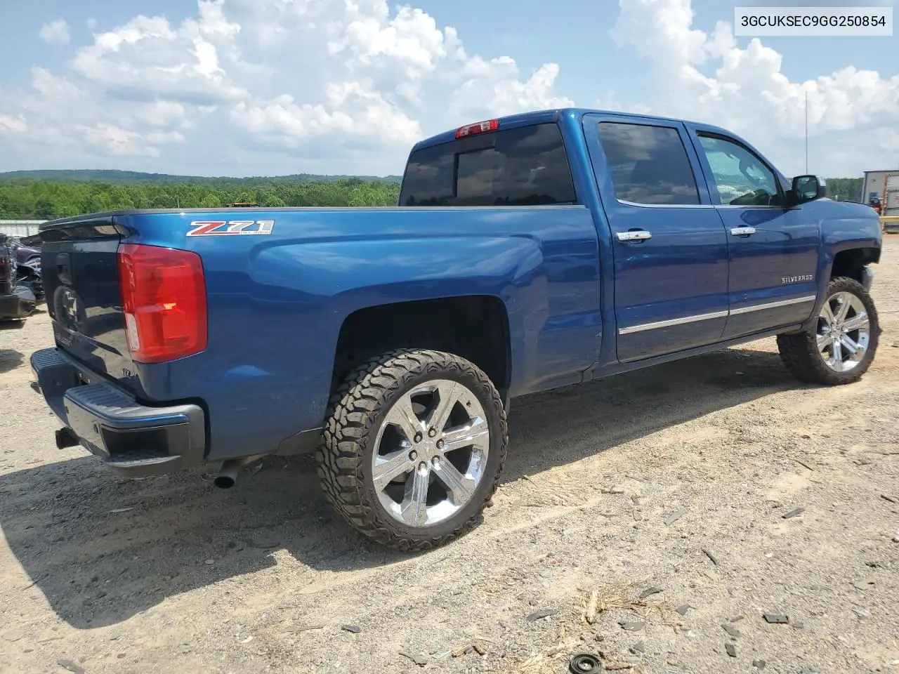 2016 Chevrolet Silverado K1500 Ltz VIN: 3GCUKSEC9GG250854 Lot: 62660485