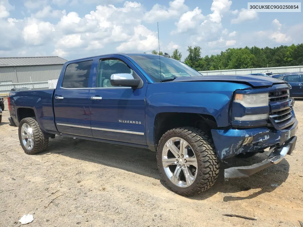 2016 Chevrolet Silverado K1500 Ltz VIN: 3GCUKSEC9GG250854 Lot: 62660485