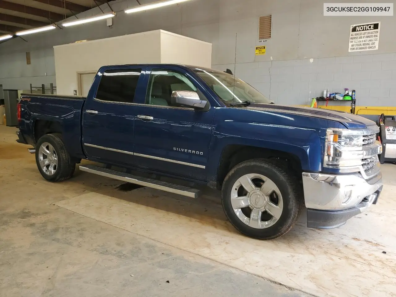2016 Chevrolet Silverado K1500 Ltz VIN: 3GCUKSEC2GG109947 Lot: 62773045