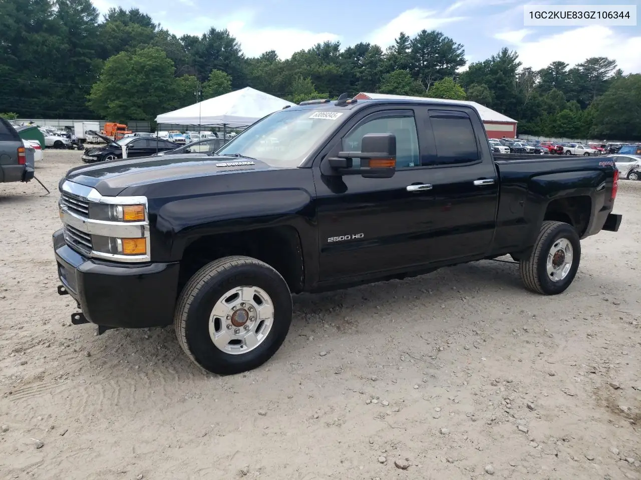 2016 Chevrolet Silverado K2500 Heavy Duty VIN: 1GC2KUE83GZ106344 Lot: 63069345