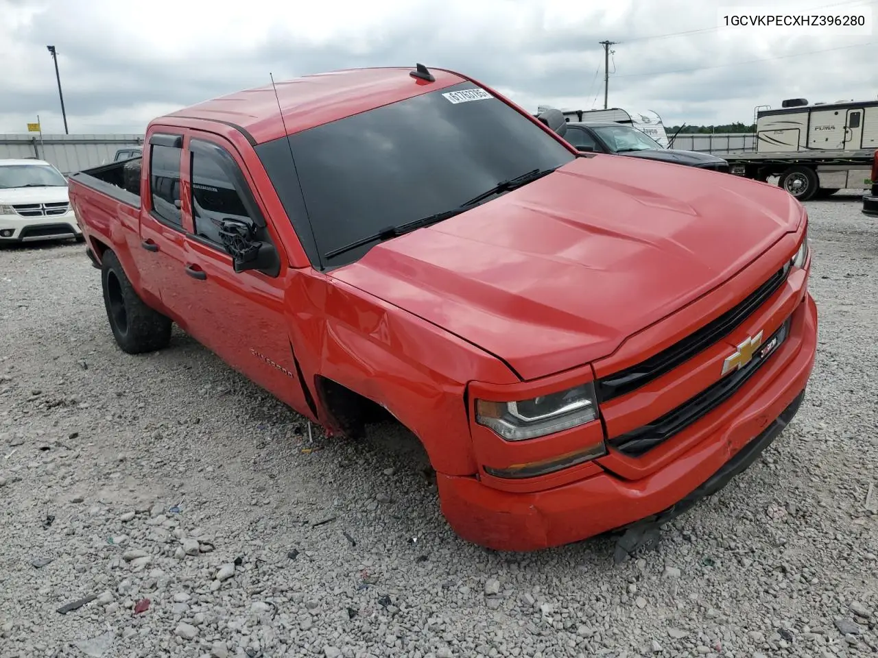 2017 Chevrolet Silverado K1500 Custom VIN: 1GCVKPECXHZ396280 Lot: 61763785