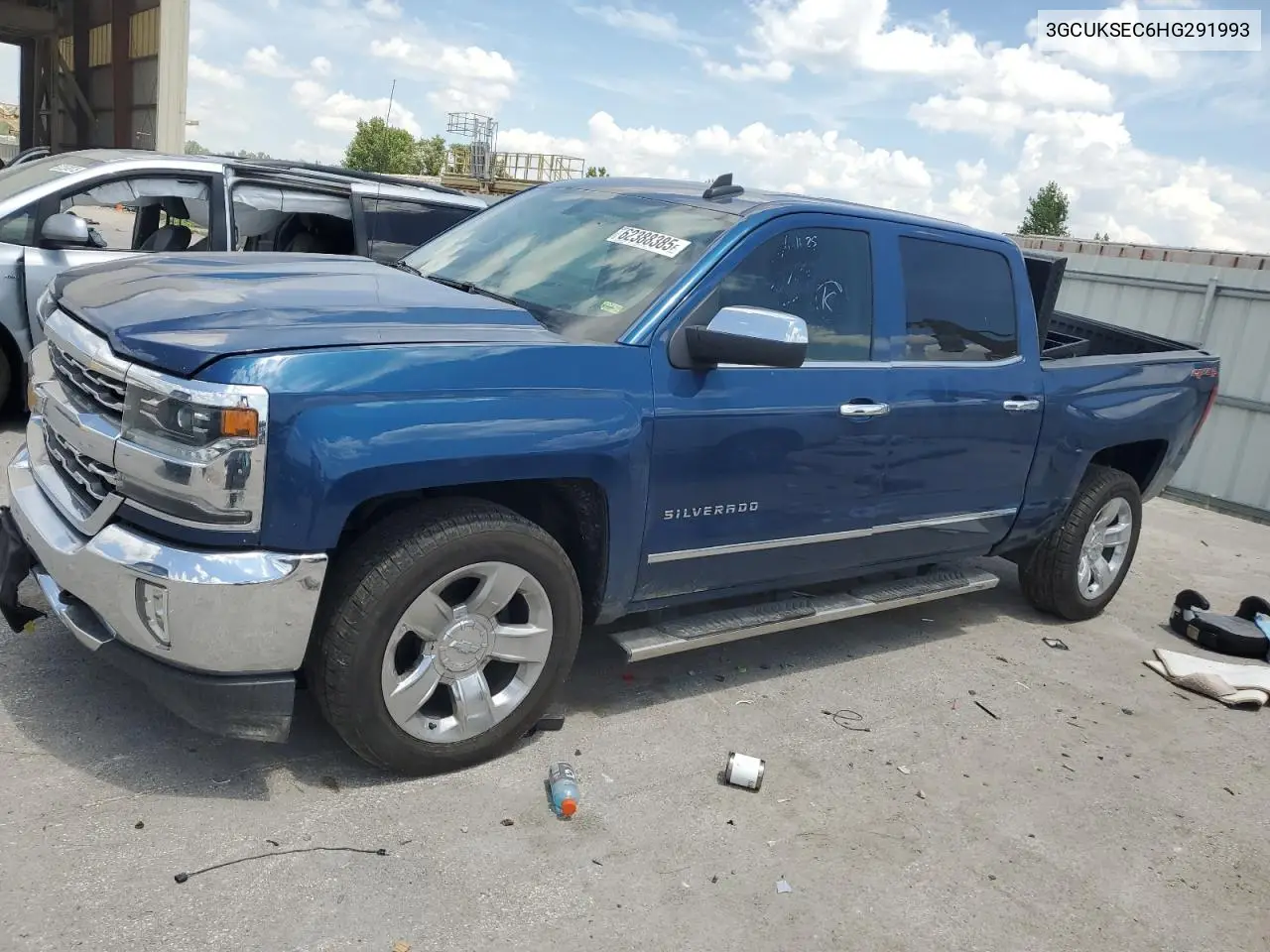 2017 Chevrolet Silverado K1500 Ltz VIN: 3GCUKSEC6HG291993 Lot: 62388385