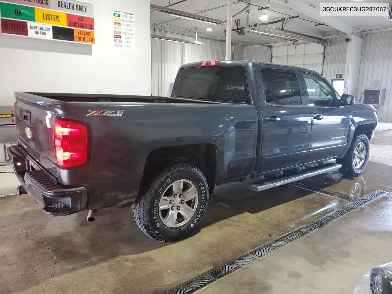 2017 Chevrolet Silverado K1500 Lt VIN: 3GCUKREC3HG287067 Lot: 62669135