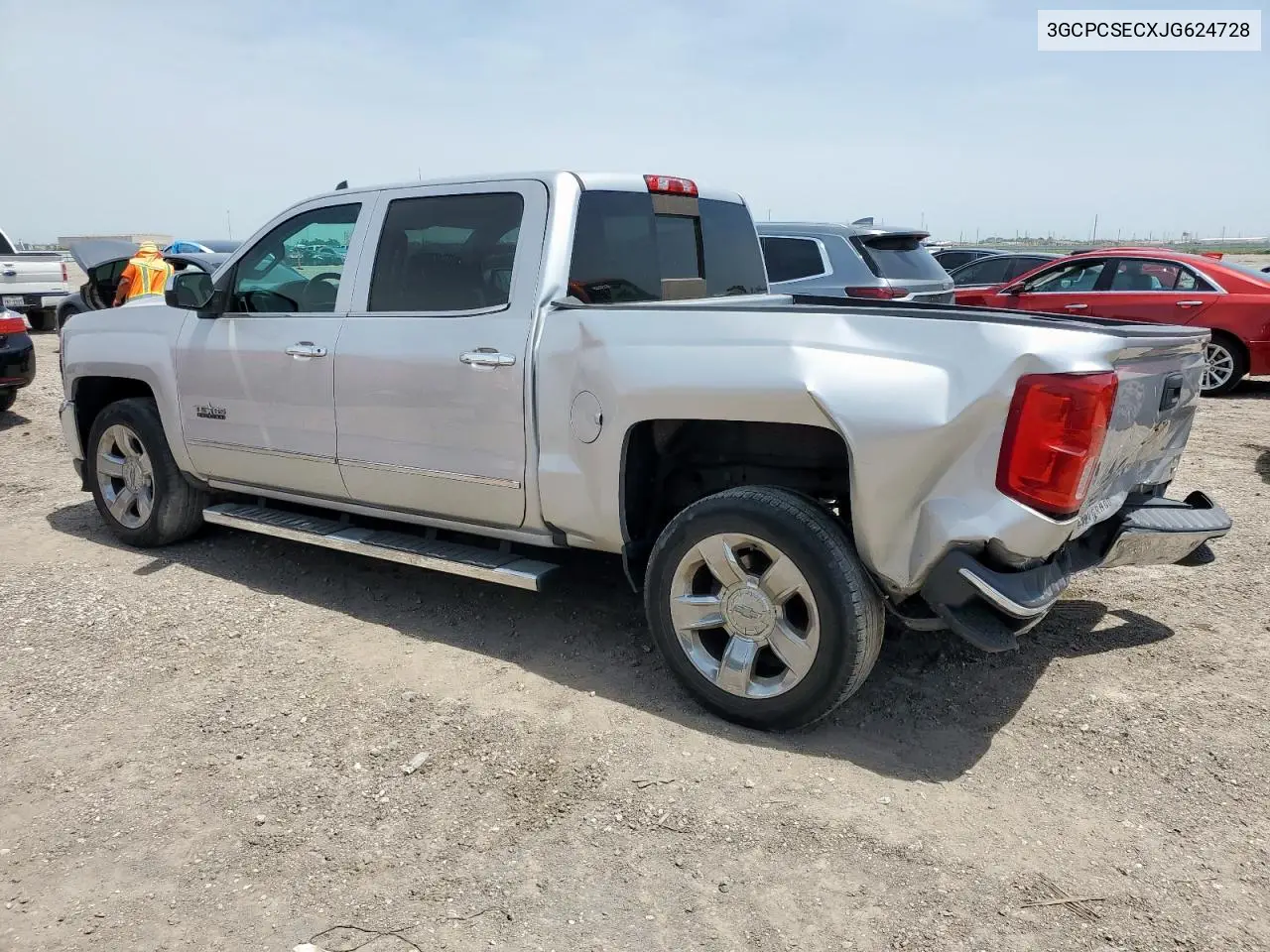 2018 Chevrolet Silverado C1500 Ltz VIN: 3GCPCSECXJG624728 Lot: 56547965