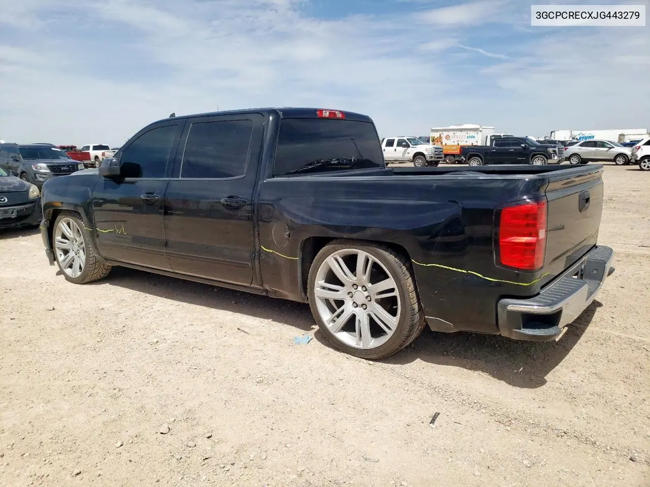 2018 Chevrolet Silverado C1500 Lt VIN: 3GCPCRECXJG443279 Lot: 56750505