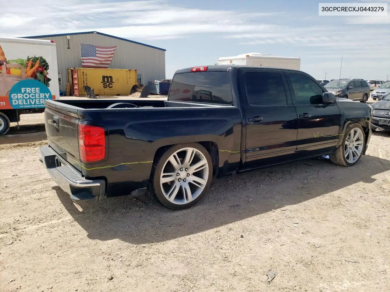 2018 Chevrolet Silverado C1500 Lt VIN: 3GCPCRECXJG443279 Lot: 56750505