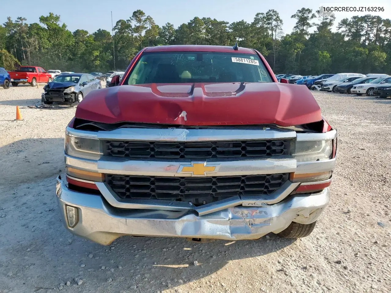 2018 Chevrolet Silverado C1500 Lt VIN: 1GCRCREC0JZ163296 Lot: 58811285