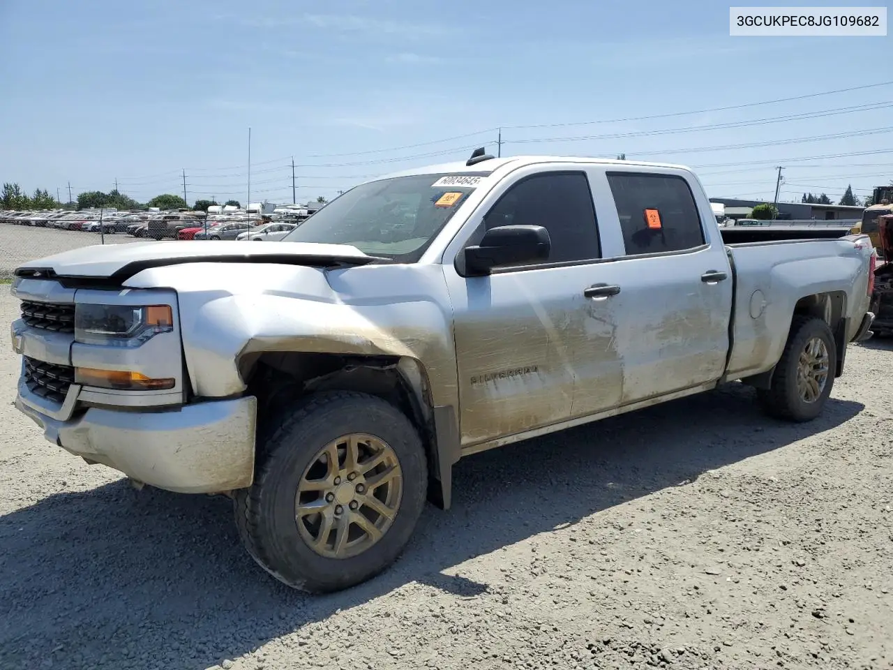 2018 Chevrolet Silverado K1500 Custom VIN: 3GCUKPEC8JG109682 Lot: 60034645