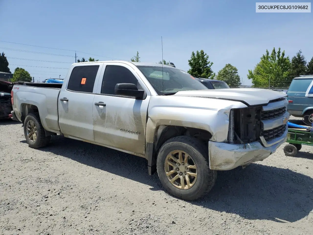 2018 Chevrolet Silverado K1500 Custom VIN: 3GCUKPEC8JG109682 Lot: 60034645