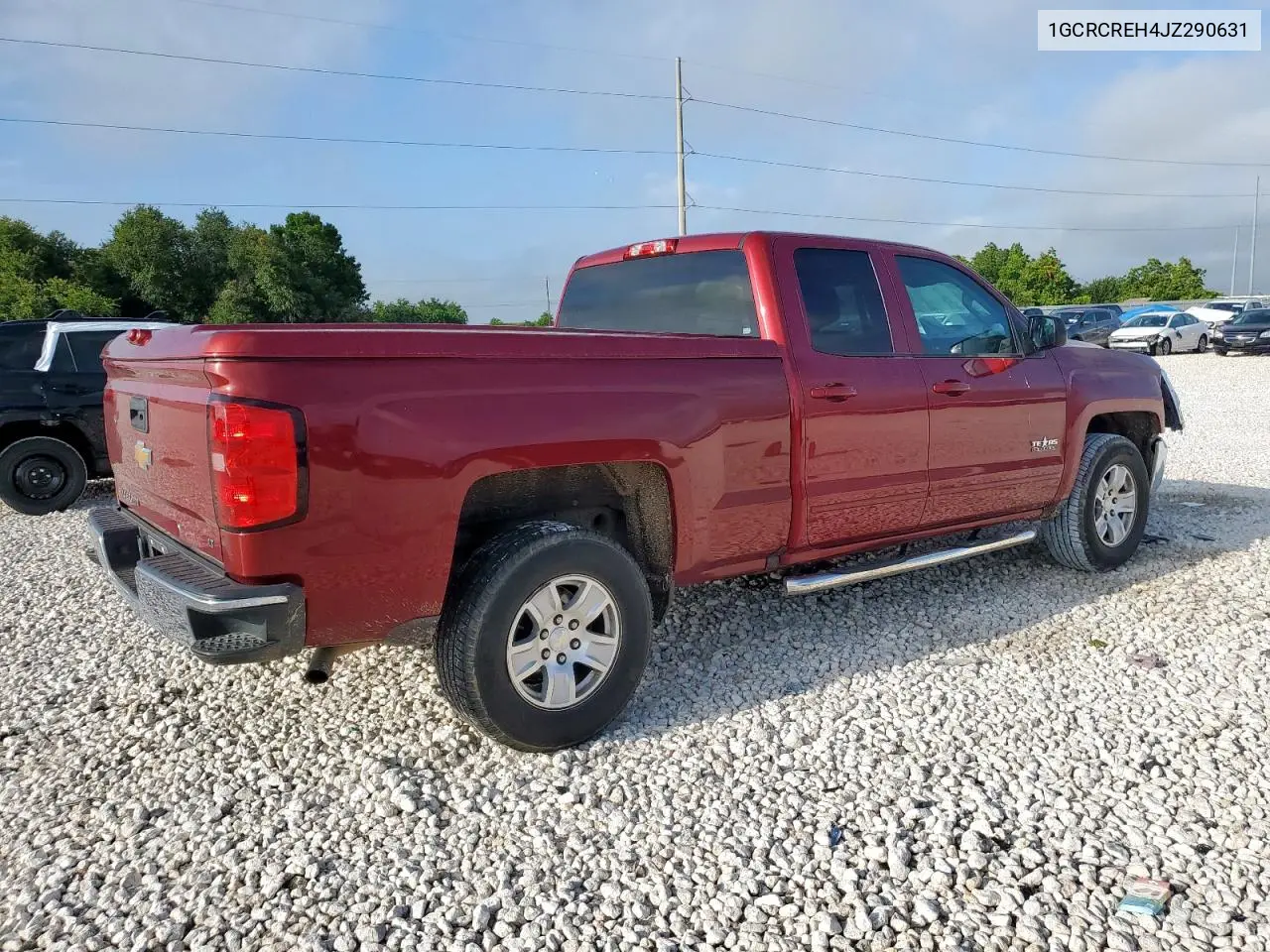 2018 Chevrolet Silverado C1500 Lt VIN: 1GCRCREH4JZ290631 Lot: 62286695