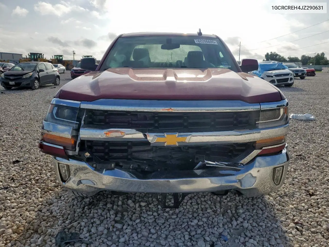 2018 Chevrolet Silverado C1500 Lt VIN: 1GCRCREH4JZ290631 Lot: 62286695