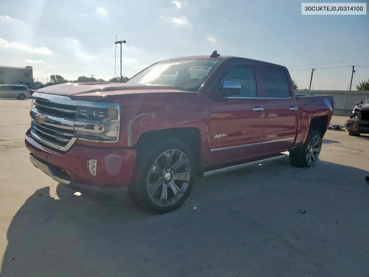 2018 Chevrolet Silverado K1500 High Country VIN: 3GCUKTEJ0JG314100 Lot: 62481995