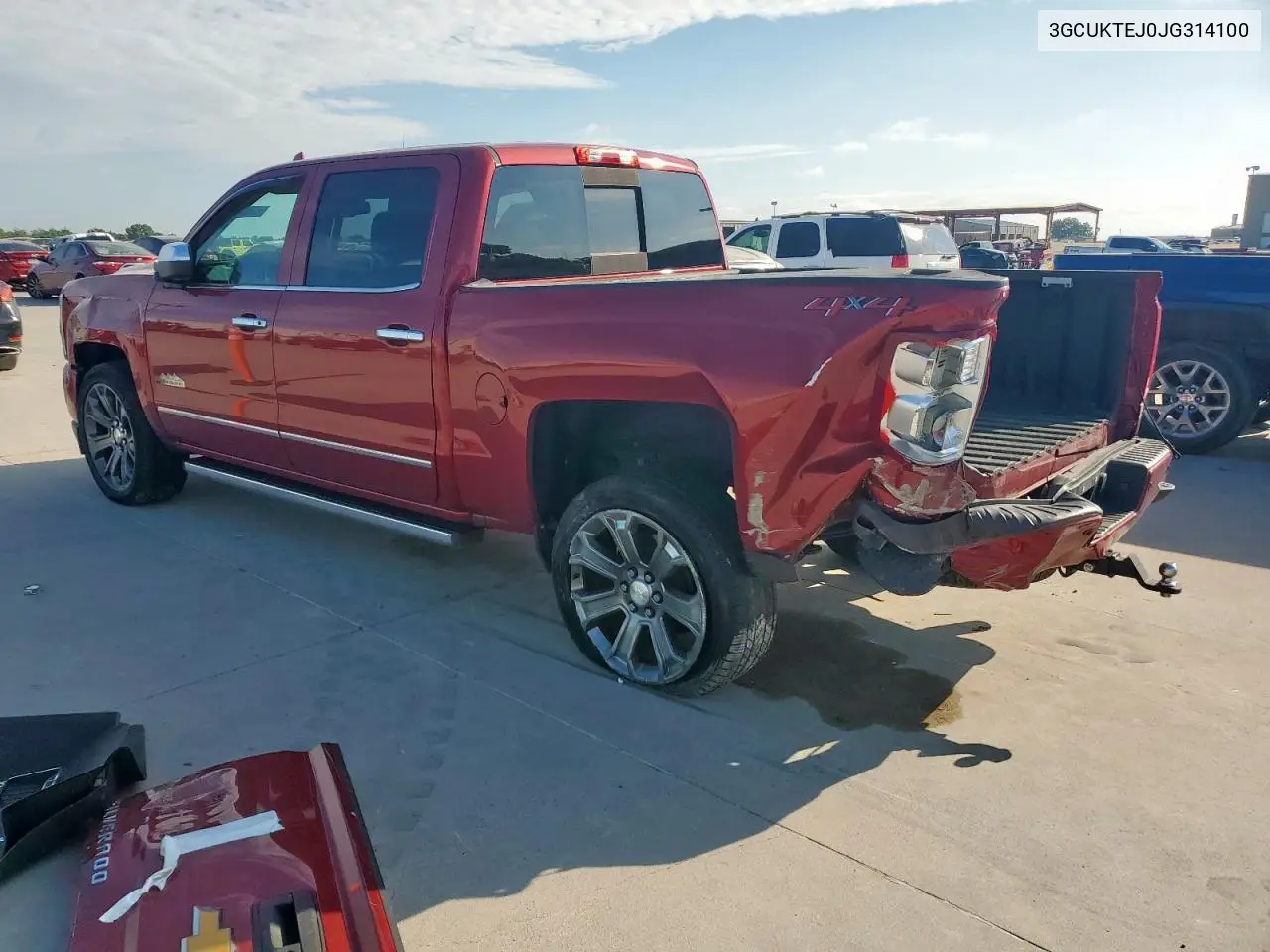 2018 Chevrolet Silverado K1500 High Country VIN: 3GCUKTEJ0JG314100 Lot: 62481995