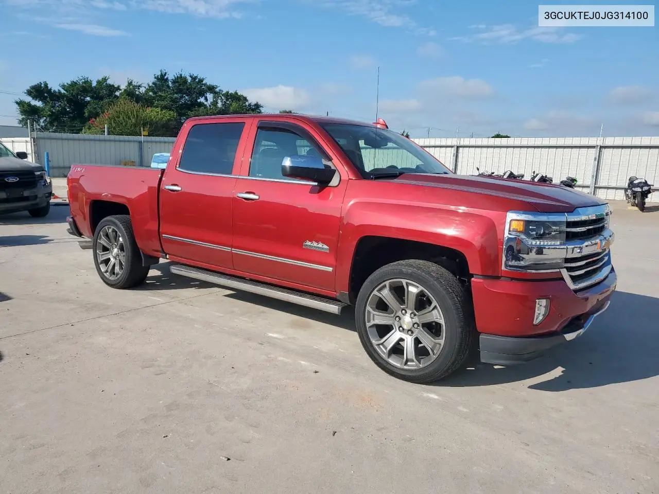 2018 Chevrolet Silverado K1500 High Country VIN: 3GCUKTEJ0JG314100 Lot: 62481995