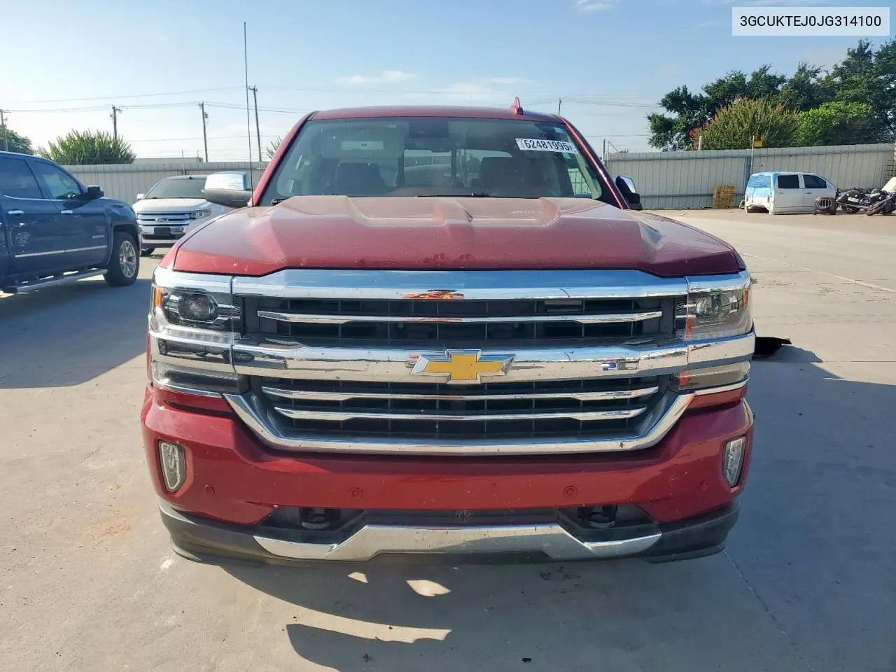 2018 Chevrolet Silverado K1500 High Country VIN: 3GCUKTEJ0JG314100 Lot: 62481995