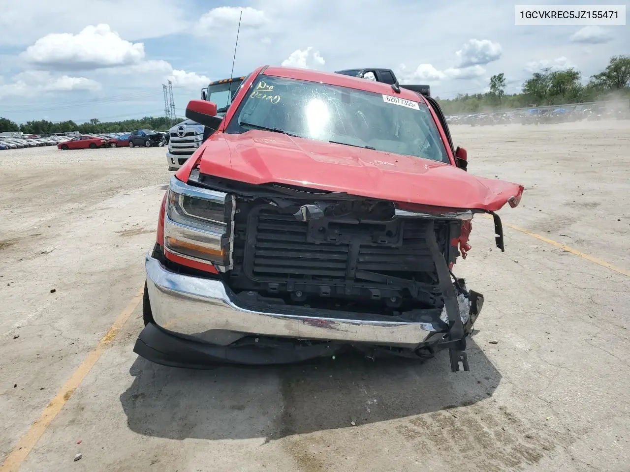 2018 Chevrolet Silverado K1500 Lt VIN: 1GCVKREC5JZ155471 Lot: 62677355